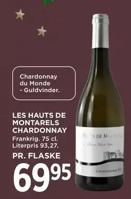 MENY LES HAUTS DE MONTARELS CHARDONNAY tilbud
