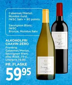 MENY ALKOHOLFRI CHAVIN ZÉRO tilbud