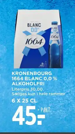 MENY KRONENBOURG 1664 BLANC 0,0 % ALKOHOLFRI tilbud