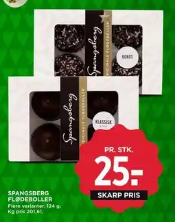 MENY SPANGSBERG FLØDEBOLLER tilbud