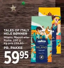 MENY TALES OF ITALY HELE BØNNER tilbud