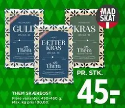 MENY THEM SKÆREOST tilbud