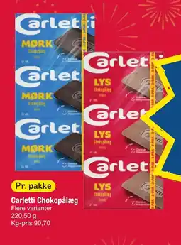 Fakta Tyskland Carletti Chokopålæg tilbud