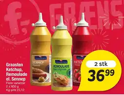 Fakta Tyskland Graasten Ketchup, Remoulade el. Sennep tilbud
