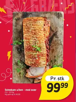 Fakta Tyskland Svinekam u/ben - med svær tilbud