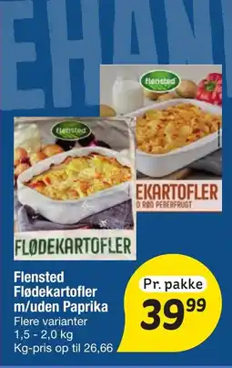 Fakta Tyskland Flensted Flødekartofler m/uden Paprika tilbud
