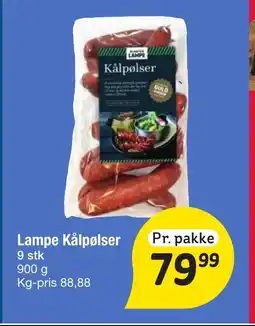 Fakta Tyskland Lampe Kålpølser tilbud