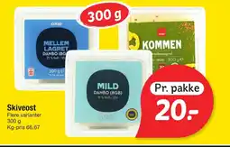 Fakta Tyskland Coop Skiveost tilbud