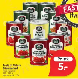 Fakta Tyskland Taste of Nature Dåsemarked tilbud