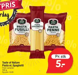 Fakta Tyskland Taste of Nature Pasta el. Spaghetti tilbud