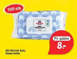 Fakta Tyskland 365 Minirisk Baby Vådservietter tilbud