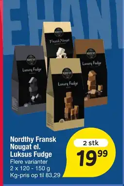 Fakta Tyskland Nordthy Fransk Nougat el. Luksus Fudge tilbud
