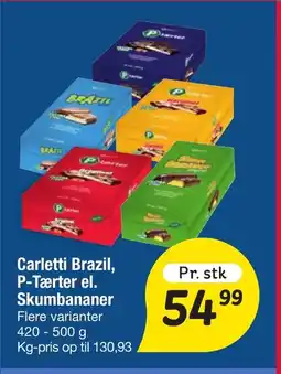Fakta Tyskland Carletti Brazil, P-Tærter el. Skumbananer tilbud