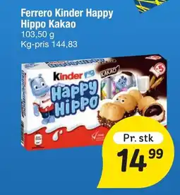 Fakta Tyskland Ferrero Kinder Happy Hippo Kakao tilbud