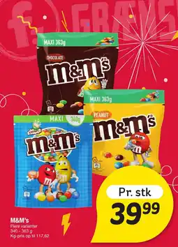 Fakta Tyskland M&M's tilbud