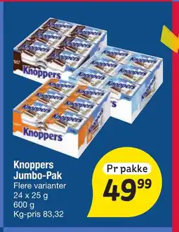 Fakta Tyskland Knoppers Jumbo-Pak tilbud