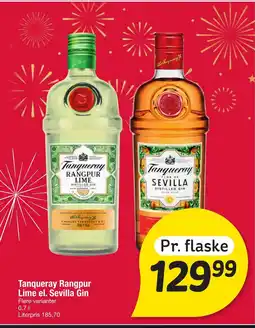 Fakta Tyskland Tanqueray Rangpur Lime el. Sevilla Gin tilbud