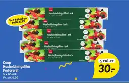 Fakta Tyskland Coop Husholdningsfilm Perforeret tilbud