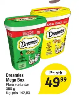 Fakta Tyskland Dreamies Mega Box tilbud
