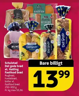 Løvbjerg Schulstad Det gode brød el. Hatting Fastfood brød tilbud