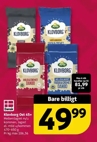 Klovborg Ost 45+