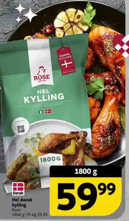 Løvbjerg Rose Hel dansk kylling tilbud