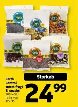 Løvbjerg Earth Control tørret frugt & snacks tilbud