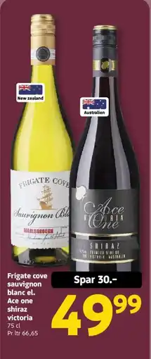 Løvbjerg Frigate cove sauvignon blanc el. Ace one shiraz victoria tilbud