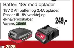 Harald Nyborg Batteri 18V med oplader tilbud