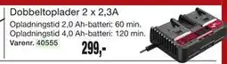 Harald Nyborg Dobbeltoplader 2 x 2,3A tilbud