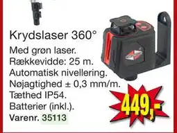 Harald Nyborg Krydslaser 360° tilbud