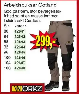 Harald Nyborg Arbejdsbukser Gotland tilbud