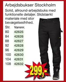 Harald Nyborg Arbejdsbukser Stockholm tilbud