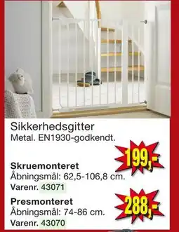 Harald Nyborg Sikkerhedsgitter tilbud