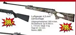 Harald Nyborg Luftgevær 4,5 mm camouflage tilbud