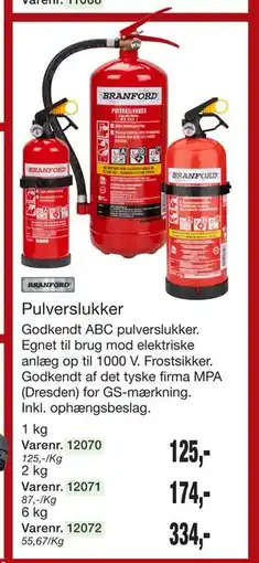 Harald Nyborg Pulverslukker tilbud