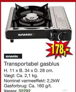 Harald Nyborg Transportabel gasblus tilbud