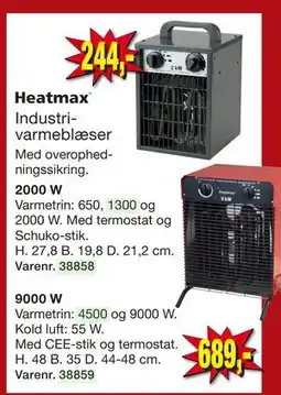 Harald Nyborg Industrivarmeblæser tilbud