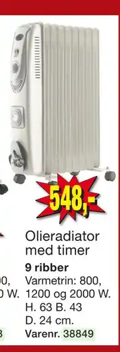 Harald Nyborg Olieradiator med timer tilbud