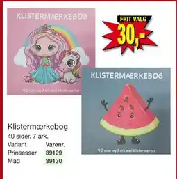 Harald Nyborg Klistermærkebog tilbud