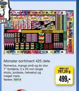 Harald Nyborg Monster sortiment 425 dele tilbud