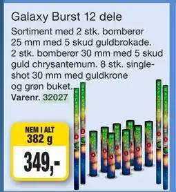 Harald Nyborg Galaxy Burst 12 dele tilbud