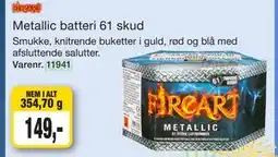 Harald Nyborg Metallic batteri 61 skud tilbud