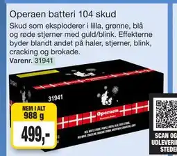 Harald Nyborg Operaen batteri 104 skud tilbud