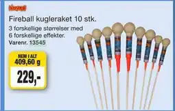 Harald Nyborg Fireball kugleraket 10 stk tilbud