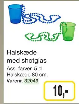 Harald Nyborg Halskæde med shotglas tilbud
