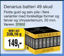 Harald Nyborg Denarius batteri 49 skud tilbud