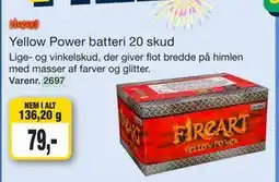 Harald Nyborg Yellow Power batteri 20 skud tilbud