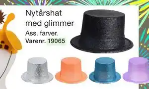 Harald Nyborg Nytårshat med glimmer tilbud