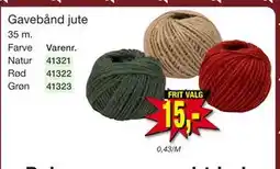 Harald Nyborg Gavebånd jute tilbud
